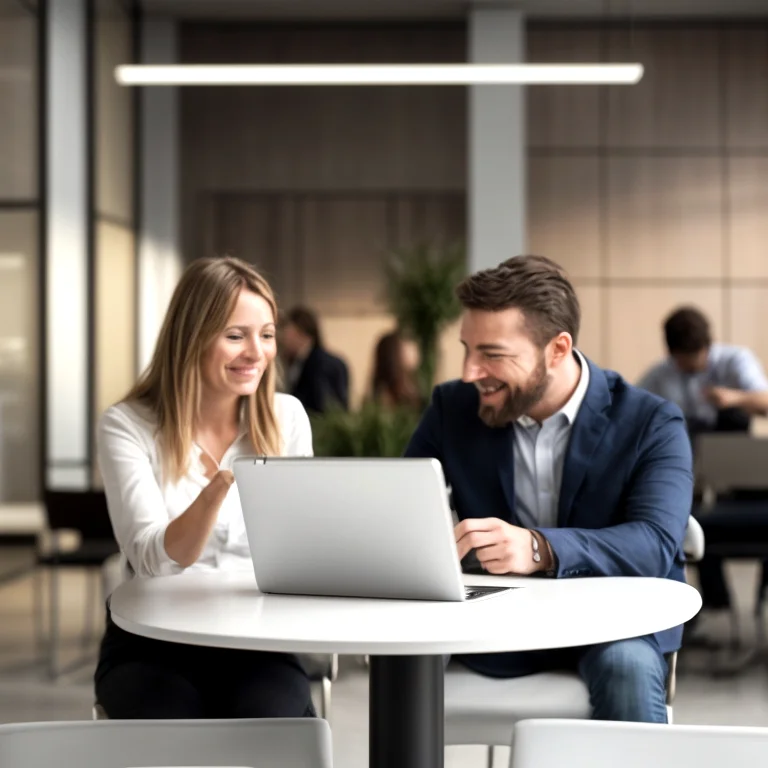 Mesa de trabajo con planos y propuestas visuales